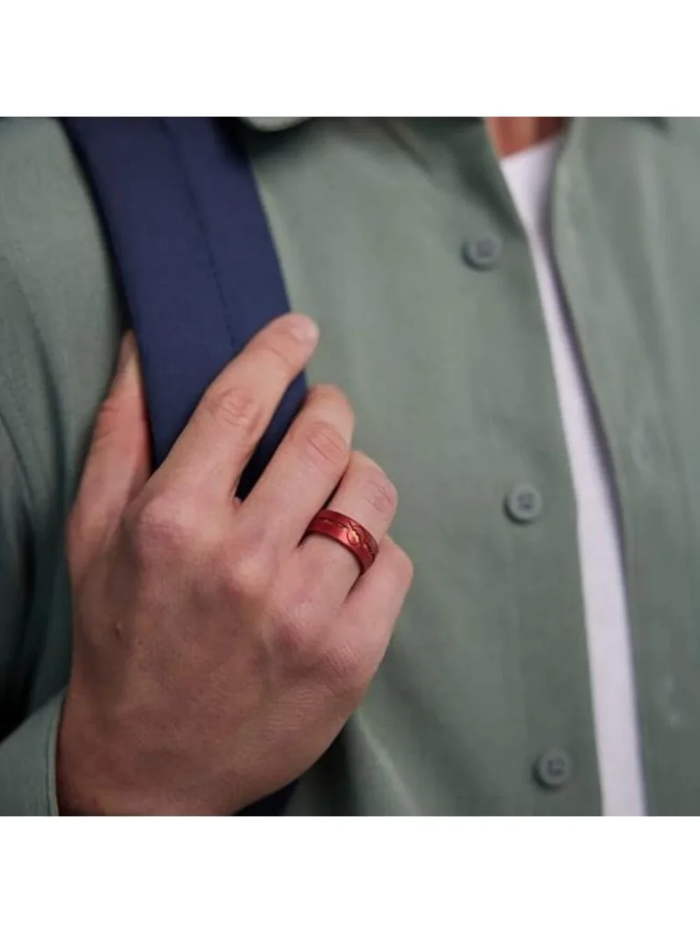 DC Comics Etched Silicone Ring - Comfortable, Breathable, Safe & Stylish